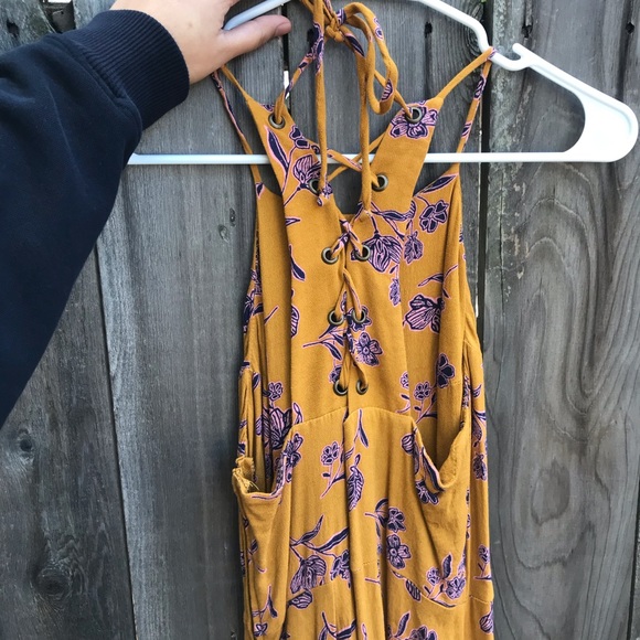 Yellow floral midi dress - Picture 7 of 7